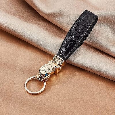 CHGCRAFT 1Pcs PU Leather Keychain KEYC-CA0001-17-1