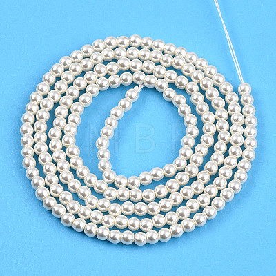 Baking Paint Pearlized Glass Pearl Bead Strands HY-N002-2mm-A11-1