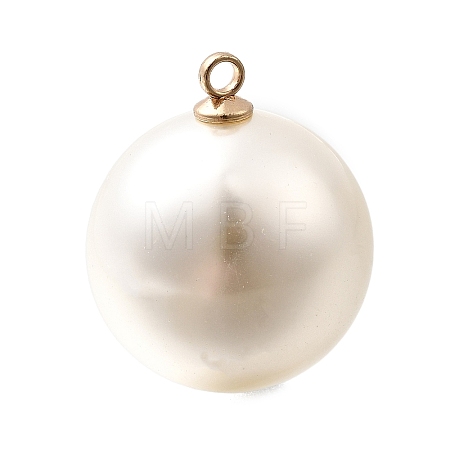 ABS Plastic Imitation Pearl Pendants FIND-H052-01K-01KCG-1