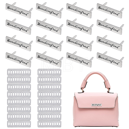 16 Sets Alloy Handcrafted Label DIY-PH0035-74P-1
