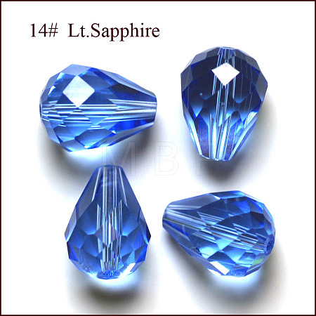 Imitation Austrian Crystal Beads SWAR-F062-8x6mm-14-1