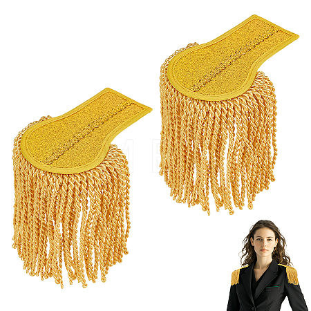 Polyester Tassel Epaulettes AJEW-WH0481-519C-01-1