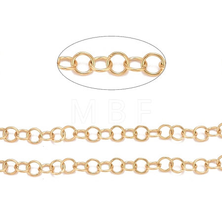 PVD Vacuum Plating 304 Stainless Steel Rolo Chains CHS-F011-08D-G-1