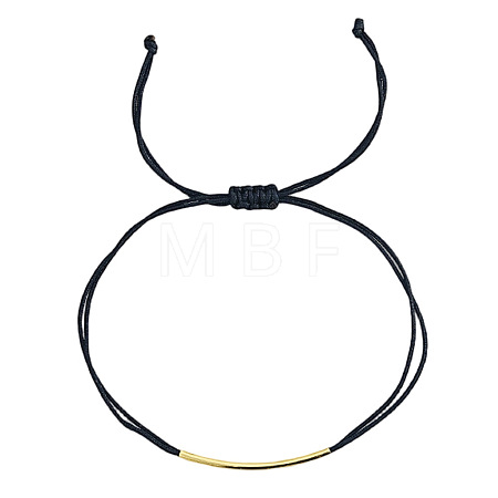 Brass Beads Braided Bead Bracelets BZ6488-2-1