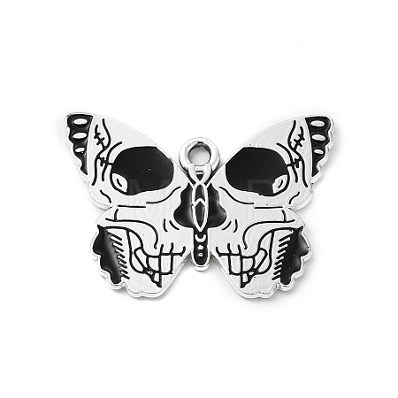 Halloween Alloy Enamel Pendants ENAM-I053-C02-1
