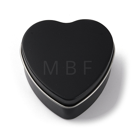 Tinplate Iron Heart Shaped Candle Tins CON-NH0001-02D-1