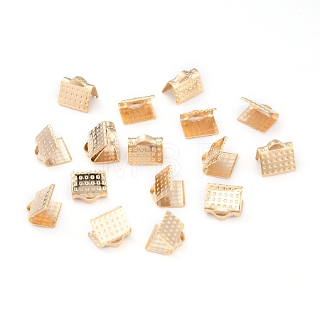 304 Stainless Steel Ribbon Crimp Ends STAS-L244-52G-1