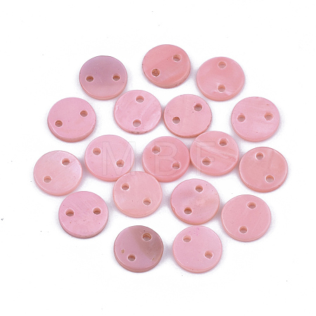 Spray Paint Freshwater Shell Links connectors X-SHEL-S276-27G-1