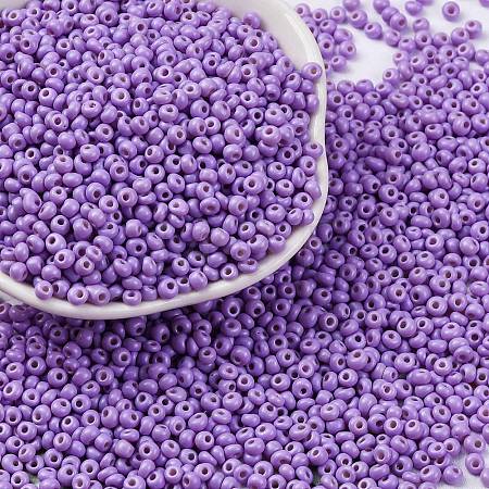 8/0 Baking Paint Glass Seed Beads SEED-M012-02A-47-1