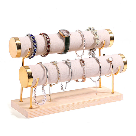 Velvet 2 T Bar Bracelet Display Rack PW-WG82072-07-1