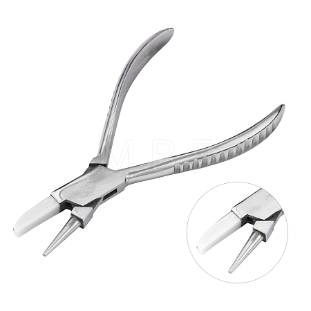Steel Round Nose and Flat Nylon Jaw Pliers PT-Q006-02-1