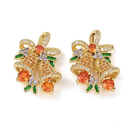 Brass Micro Pave Cubic Zirconia Pendants LS-KK-P341-03G-1