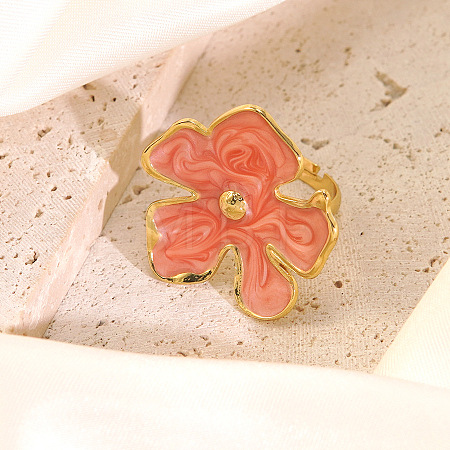 304 Stainless Steel Enamel Finger Rings WG2CA2D-02-1