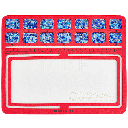 Felt Bead Design Board LS-DIY-WH0419-98A-02-1
