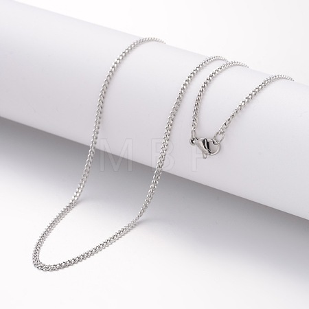 Non-Tarnish 304 Stainless Steel Necklace X-MAK-K004-11P-1