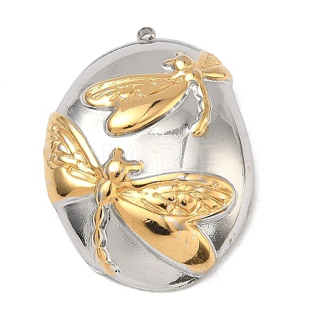 Two Tone 304 Stainless Steel Pendants STAS-K322-18A-GP-1