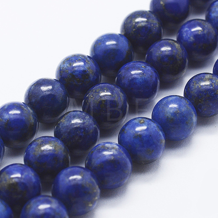 Natural Lapis Lazuli Beads Strands G-P348-01-12mm-1