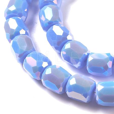Electroplate Opaque Glass Beads X-GLAA-F108-10A-03-1