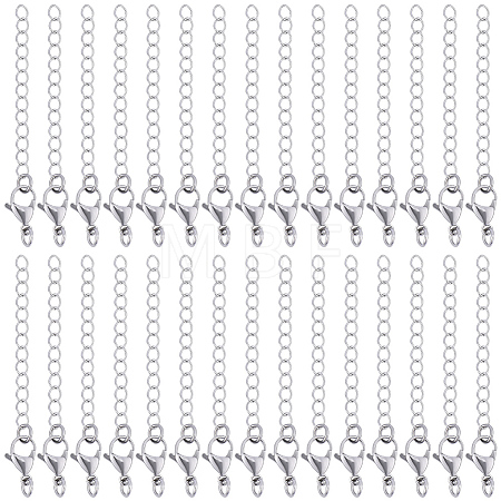 30 Strands 304 Stainless Steel Chain Extender STAS-BM0001-06-1
