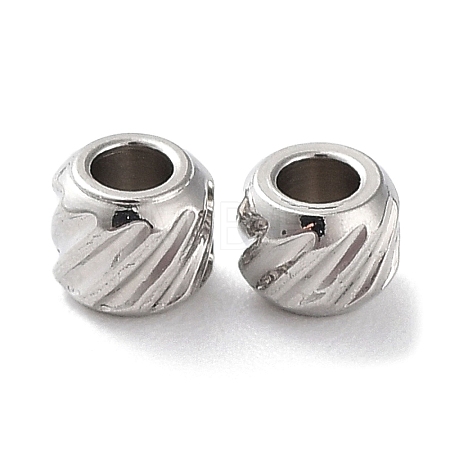 Non-Tarnish 201 Stainless Steel Spacer Beads X-STAS-K259-14C-P-1