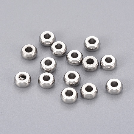 Tarnish Resistant 304 Stainless Steel Beads STAS-E036-7-1