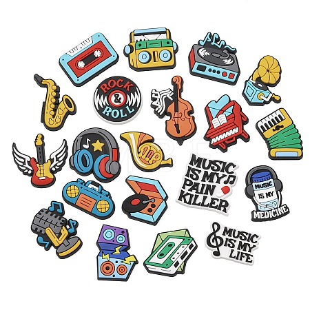 Musical Theme PVC Cabochons KY-K016-03-1