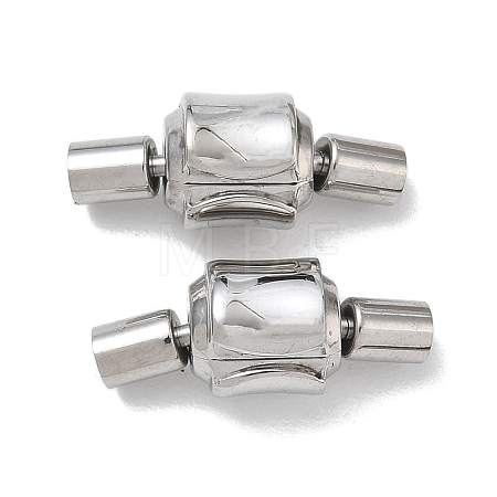 304 Stainless Steel European Clasps with Cord Ends SA-CBABC0F-11P-1