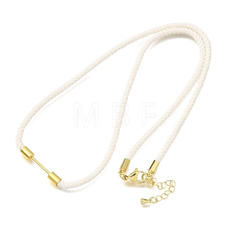 3MM Round Nylon Milan Cord Necklaces Making NJEW-H091-01G-30-1