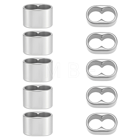 10Pcs 304 Stainless Steel Spacer Beads FIND-UN0007-83-1