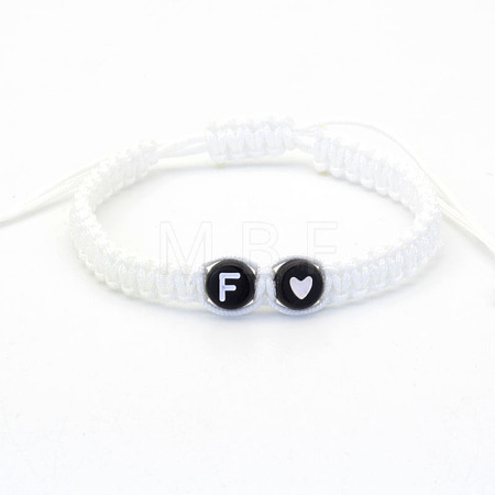 Resin Beads Braided Bead Bracelets FS-WG7326D-06-1