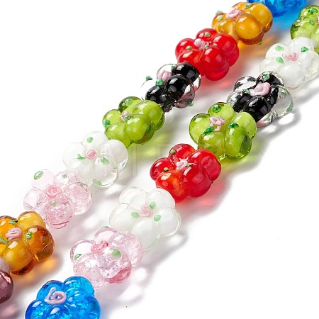Handmade Lampwork Beads Strands LAMP-D015-08I-1