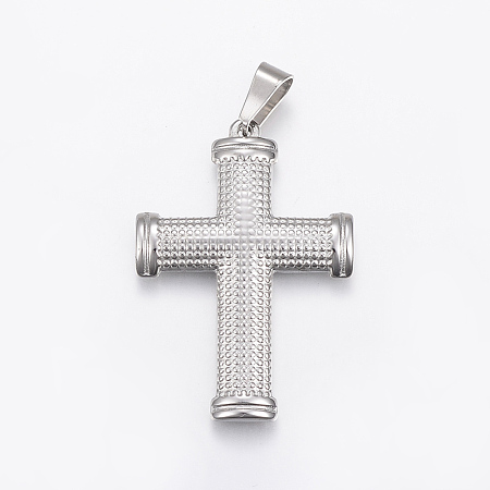 Non-Tarnish 304 Stainless Steel Pendants with 201 Stainless Steel Clasp STAS-H429-03P-1