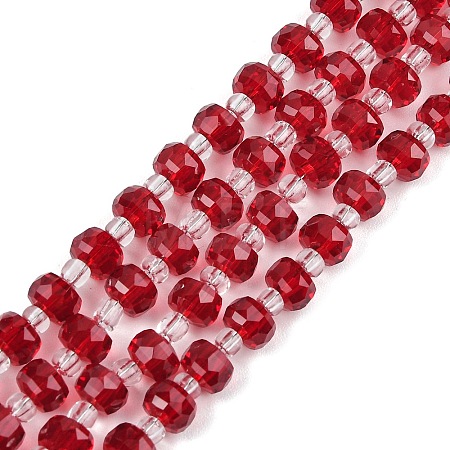 Transparent Glass Beads Strands GLAA-P076-01A-03-1