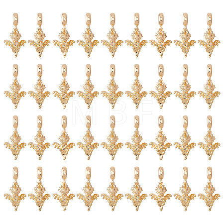 36Pcs Alloy European Dangle Charms MPDL-CA0001-06G-1
