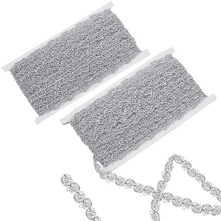 13M Filigree Polyester Lace Trim OCOR-WH0082-71B-1