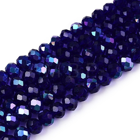 Electroplate Glass Beads Strands EGLA-A044-T4mm-L06-1