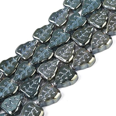 Electroplate Glass Beads Strands EGLA-T017-05C-1