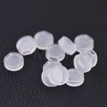Comfort Plastic Pads for Clip on Earrings X-KY-P007-A01-1