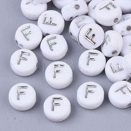 Plating Acrylic Beads PACR-R243-04F-1