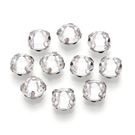 Flat Round Sew on Rhinestone KK-N282-01B-P-1