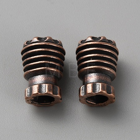 Brass EDC European Beads KK-WH0081-63R-1