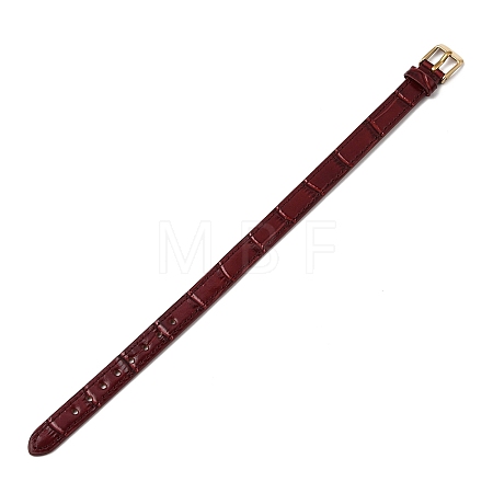 Imitation Leather String Bracelets with Stainless Steel Buckles AJEW-Z053-01G-1