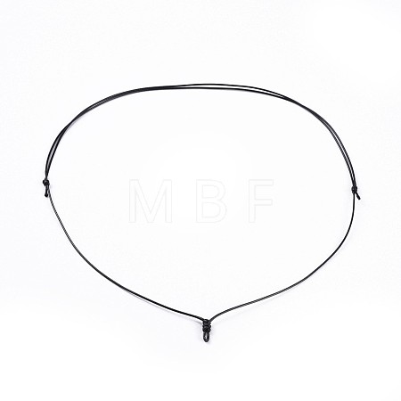 Adjustable Korean Waxed Polyester Cord Necklace Making AJEW-JB00493-01-1