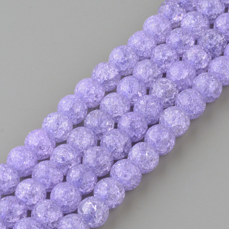 Synthetic Crackle Quartz Beads Strands X-GLAA-S134-10mm-15-1