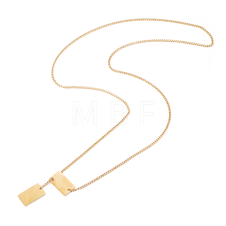 304 Stainless Steel Lariat Necklaces STAS-OY015-61G-1