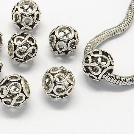 Alloy European Beads PALLOY-S079-004AS-1