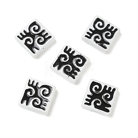 Dyed & Heated Baking Paint Glass Beads LAMP-D004-03A-1