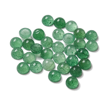 Natural Green Aventurine Cabochons G-Q173-01B-10-1