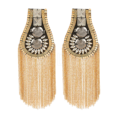 Detachable Iron Tassel Epaulettes FIND-FH0005-47G-1