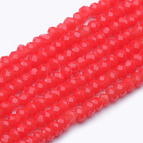 Opaque Glass Beads Strands GLAA-R200-B08-1